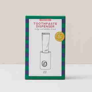 TOOTHPASTE DISPENSER, WHITE