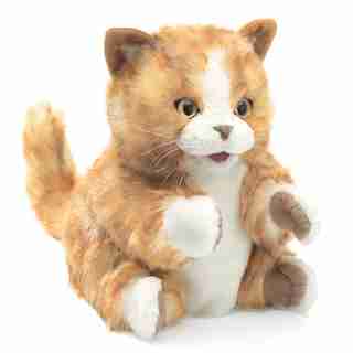Folkmanis Orange Tabby Kitten Puppet