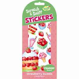 STRAWBERRY SCRATCH & SNIFF MINI STICKERS