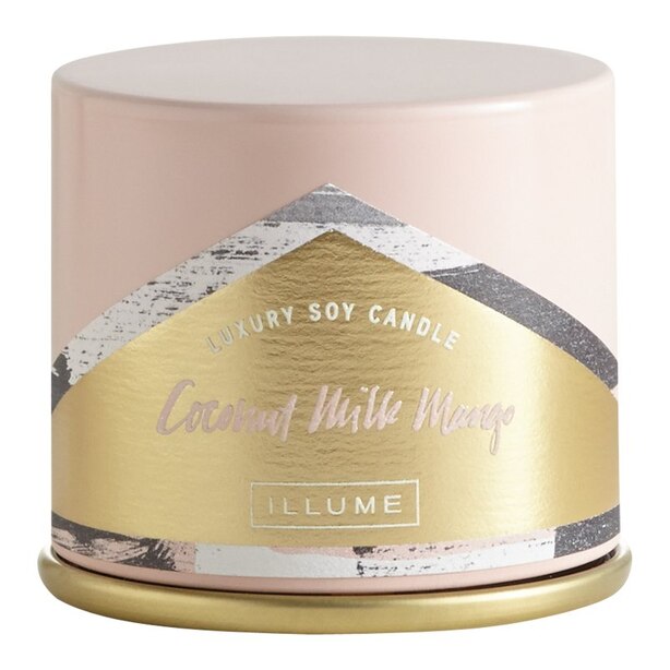 ILLUME DEMI VANITY TIN CANDLE COCONUT MILK MANGO by Illume Gifts