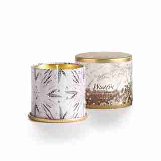 Illume® Demi Vanity Tin Candle - Woodfire