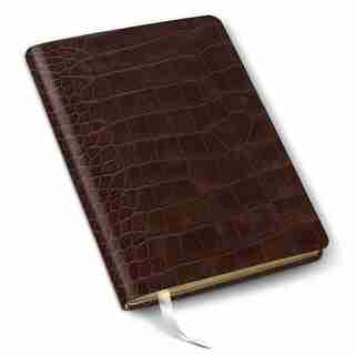 12M Weekly Agenda, Croc Walnut