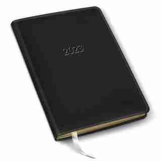 2023 Desk Weekly Agenda, Cambridge Black
