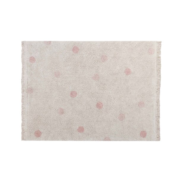 Tapis Lavable Hippy Dots Natural - Vintage Nude