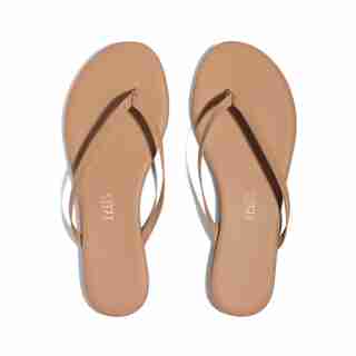 Lily Flip Flop, Matte Cocobutter Size 7