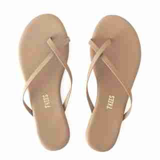 Vegan Riley Flip Flop, Matt Nude Size 11