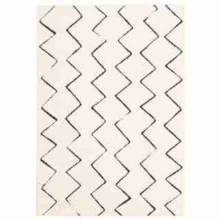 Raya Blue Ivory Rug, 5'3" x 7'7"