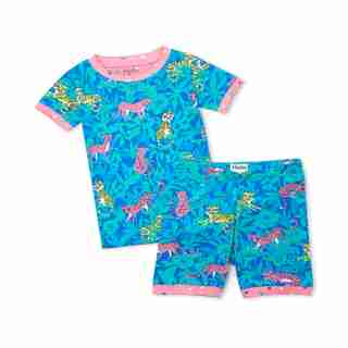 Jungle Cats Organic Cotton Short Pajama Set SIZE 10