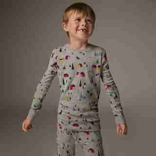 PYJAMA DEUX-PIÈCES POUR ENFANT – SCÈNE D’HIVER, TAILLE 14