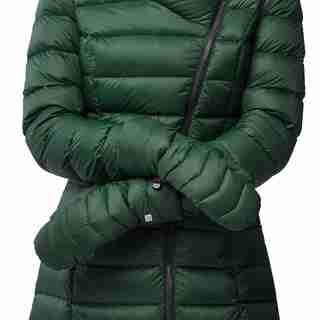 JULIA sustainable quilted puffer mittens, Juniper XS/S