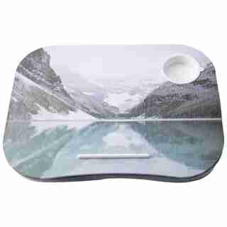 LAP DESK CUP HOLDER WINTERLAND LAKE LOUISE