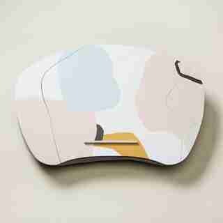 PLATEAU-COUSSIN – RIVAGE DE MER, MOTIF ABSTRAIT DE SABLE
