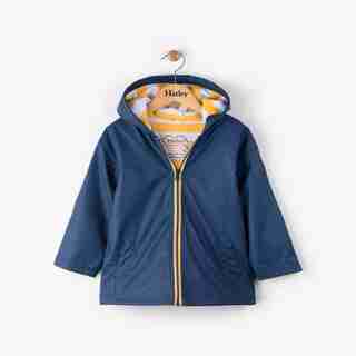 Hatley Navy & Yellow Raincoat Size 10