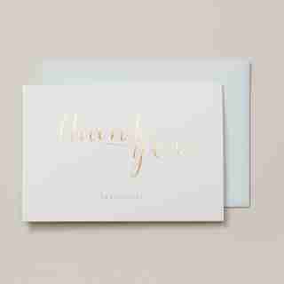 THANK YOU CARDS SERIOUSLY GOLD FOIL SET OF 20