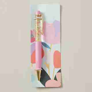 STYLO À ÉLÉMENTS FLOTTANTS – FLEURAISON ÉTERNELLE, FLEURS DE JARDIN