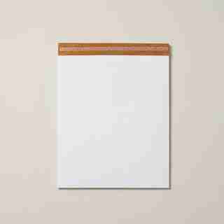 LARGE SUEDE RULED NOTEPAD, NATURAL