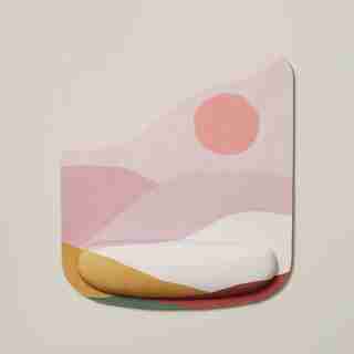 MOUSEPAD WITH WRIST SUPPORT, SUNRISE