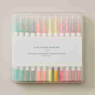 SET OF 24 DUAL ENDED MARKERS PEN PACK