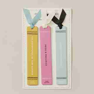 SET OF 3 BOOK SPINE BOOKMARKS