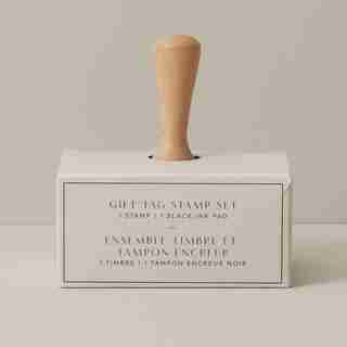 LARGE WOODEN STAMP TO/FROM