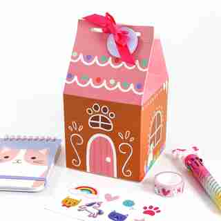 Ensemble-cadeau maison en pain d’épices – licornes et chats