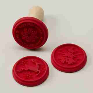 SET OF 3 COOKIE STAMPS