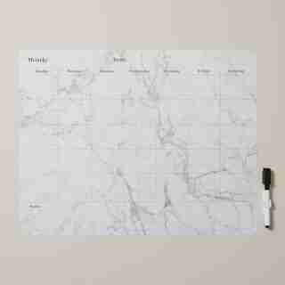 PEEL & STICK MONTHLY CALENDAR, MARBLE