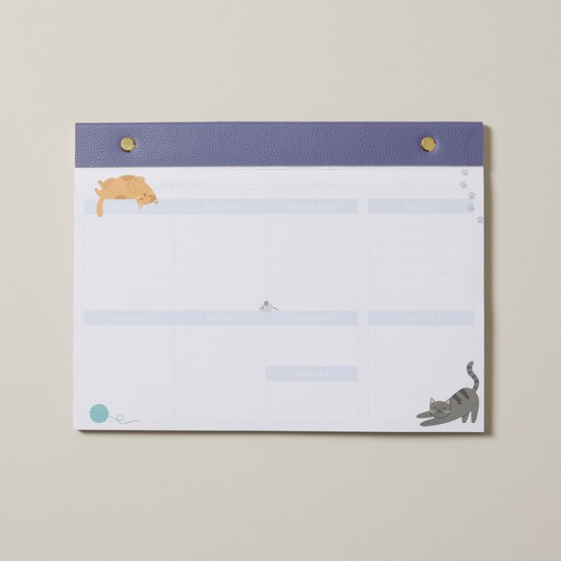 WEEKLY PLANNER LIST PAD, SOHO CATS
