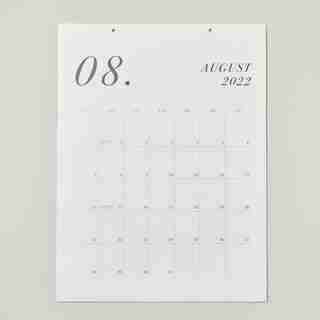 2022-2023 17-MONTH VERTICAL JUMBO WALL CALENDAR, WHITE