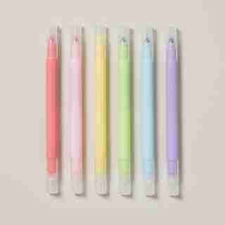 SET OF 6 ERASABLE HIGHLIGHTERS