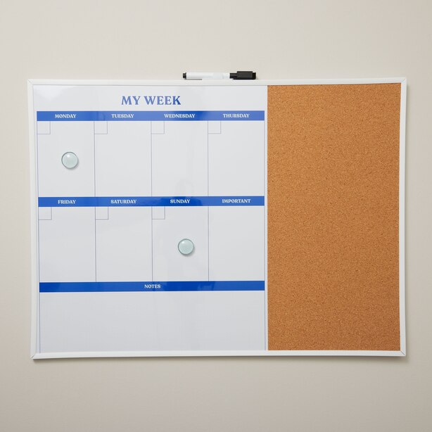 LARGE DRY ERASE & CORK BOARD, NAVY by NOTA Gifts www.chapters.indigo.ca