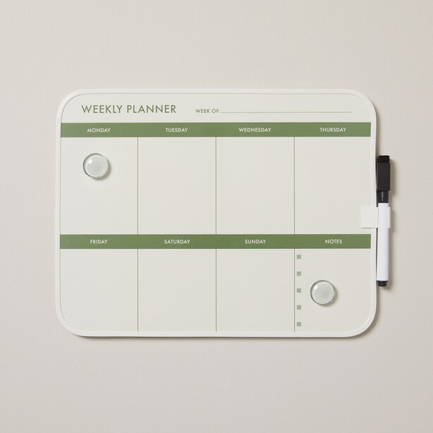 WEEKLY DRY ERASE BOARD, GREEN by NOTA Gifts www.chapters.indigo.ca