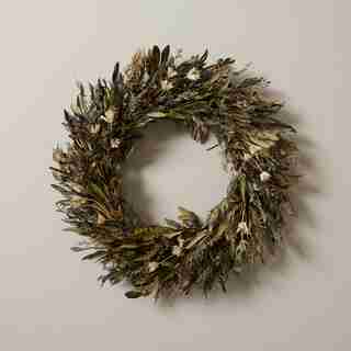 17" LAVENDER OLIVE LEAF WREATH
