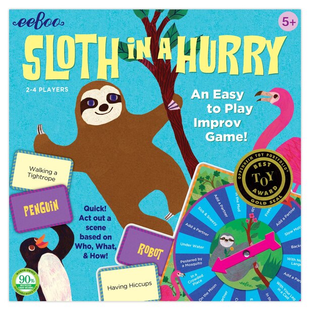 SLOTH IN A HURRY ACTION GAME by eeBoo | Toys | www.chapters.indigo.ca