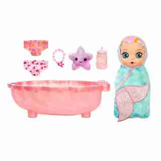 BABY born Surprise Mermaid Surprise – Baby Doll with Teal Towel with 20+ Surprises
