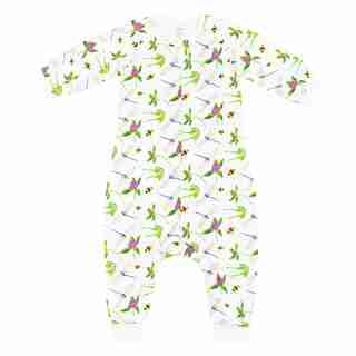 Bamboo Long Sleeve Sleep Suit 0.6 TOG, Eric Carle Garden Flight 6-18M