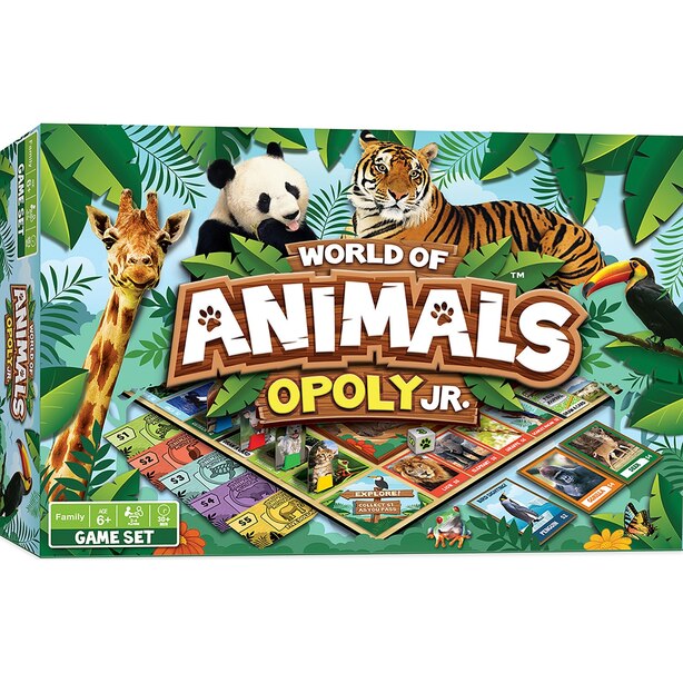 Puzzle Company World of Animals Opoly Junior Board Game by MasterPieces Toys www.chapters