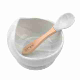 Ensemble bol et cuillère en silicone, Glitter & Spice