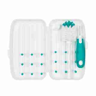 OXO Tot Travel Drying Rack and Bottle Brush Teal