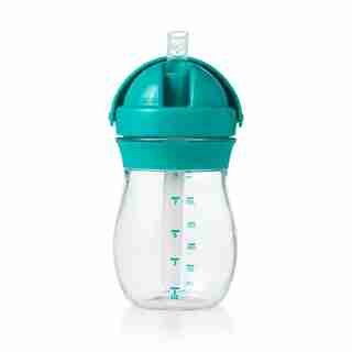 OXO Tot Transitions Straw Drinking Cup Teal 9 OZ