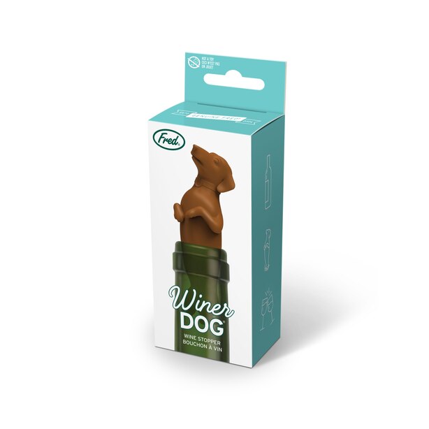 WINER DOG BOTTLE STOPPER by Fred Toys www.chapters.indigo.ca