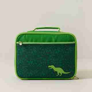 LUNCH BAG, GREEN DINO