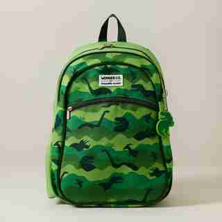 BACKPACK, GREEN DINO