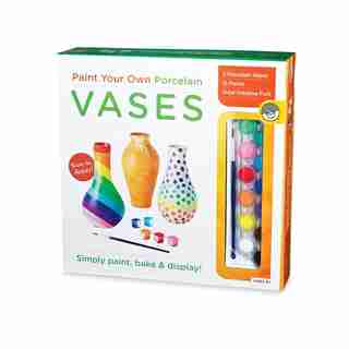 MindWare® Paint Your Own Porcelain Vases