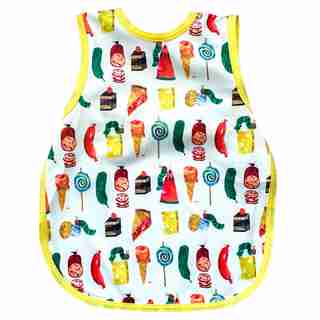 Bapron Eric Carle Bib in Food Parade (6m+)