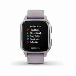 Venu® Sq, Metallic Orchid Aluminum Bezel With Orchid Case and Silicone Band