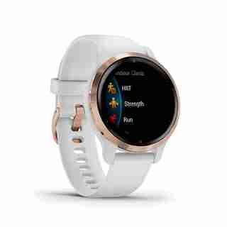 Venu® 2S, Rose Gold Stainless Steel Bezel With White Case and Silicone Band