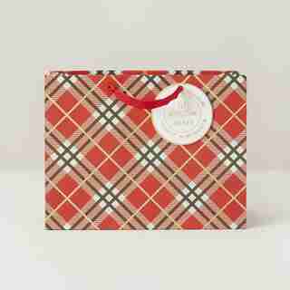FSC CERTIFIED GIFT BAG LARGE VOGUE PLAID