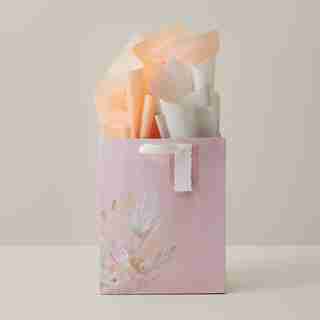GIFT BAG AND TISSUE BUNDLE, BOUQUET MEDIUM