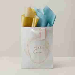 GIFT BAG AND TISSUE BUNDLE, WITH LOVE LARGE